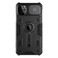 Противоударный чехол для iPhone 11 Pro Nillkin Shockproof CamShield Armor с кольцом подставкой (Black)