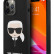 Чехол для iPhone 13 Pro Max Lagerfeld Liquid silicone Karl's Head Hard MagSafe Black (KLHMP13XSLKHBK)