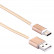 Короткий USB кабель Type С в усиленной оплетке, Gold (20 см)