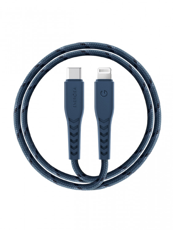 Кабель EnergEA NyloFlex USB-C to Lightning MFI C94 Blue 1.5м (CBL-NFCL-BLU150)