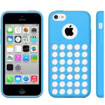 Чехол накладка Hollow Dot TPU Case для iPhone 5C (голубой)