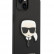 Чехол для iPhone 14 Plus Lagerfeld PU Saffiano Karl head Patch Hard Black (KLHCP14MSAPKHK)