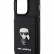 Чехол для iPhone 14 Pro Lagerfeld Crossbody cardslot PU Saffiano Karl Ikonik metal Hard Black (KLHCP14LSAIPCK)