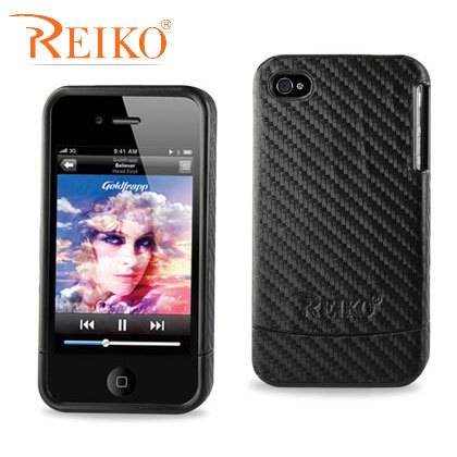 Карбоновый чехол Reiko для iPhone 4/4S