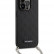 Чехол для iPhone 14 Pro Lagerfeld PU Saffiano Monogram + Wrist chain Hard Black (KLHCP14LSACKLHPK)