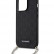 Чехол для iPhone 14 Pro Lagerfeld PU Saffiano Monogram + Wrist chain Hard Black (KLHCP14LSACKLHPK)