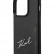 Чехол для iPhone 14 Pro Lagerfeld PU Signature logo с кардслотом Hard Black (KLHCP14LCSSK)