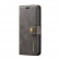 Кожаный чехол-книжка DG.MING для iPhone 15 Pro Max c магнитной накладкой и разъемами под карточки (Grey)