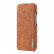 Кожаный чехол-книжка LC.IMEEKE для iPhone 15 Plus с магнитным флипом и разъемом под карточки (Brown)