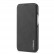 Кожаный чехол-книжка LC.IMEEKE для iPhone 15 Pro Max с магнитным флипом и разъемом под карточки (Black)