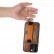 Кожаный чехол Suteni для iPhone 14 Plus с держателем и кармашком для карт (Brown) 