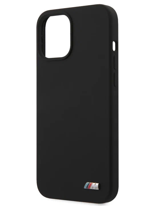 Чехол для iPhone 12/12 Pro (6.1) BMW M-Collection Liquid silicone Hard Black (BMHCP12MMSILBK)