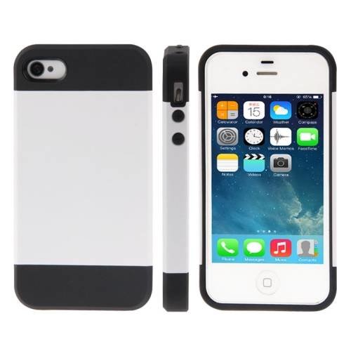 Чехол накладка Slim Armor Series для iPhone 4/4S (White)